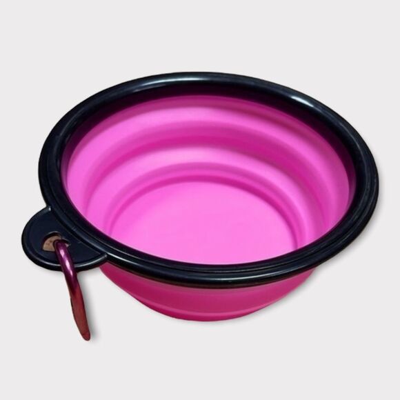 Collapsible Dog Pet Folding Silicone Travel Bowl​ - Picture 1 of 12